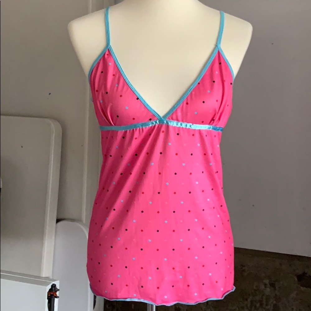 Cute bubblegum pink and turquoise pajamas